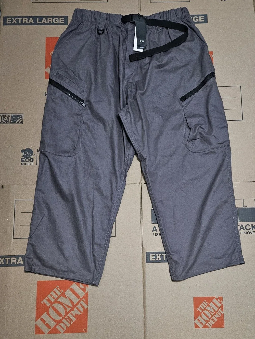 Adidas Y3 UT Twill Cargo Grey Pants